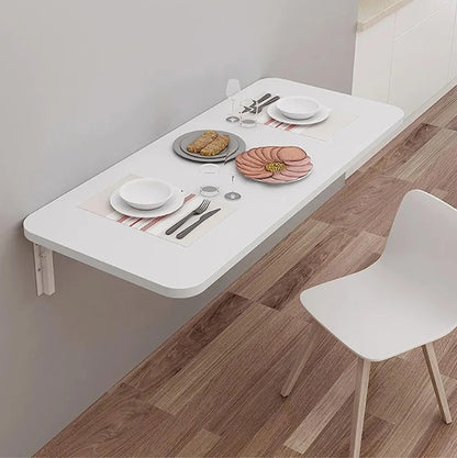 Multipurpose Wall Mounted Folding Table – Space-Saving Wooden Laptop & Office Desk for Home, Kitchen & Study