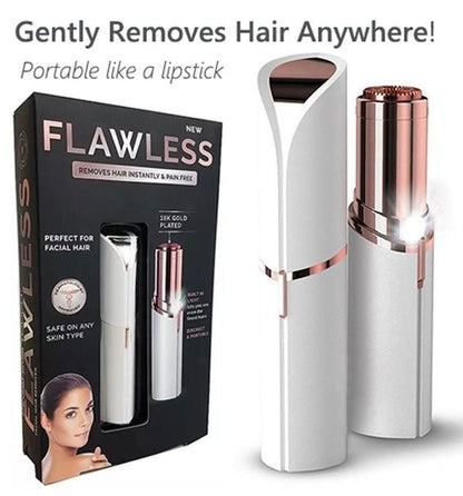 Original Facial Hair Remover Machine – Cell Operated Razor (Rechargeable Alternative Available) in Lipstick Shape – Finishing Touch Epilator for Upper Lips & Eyebrows