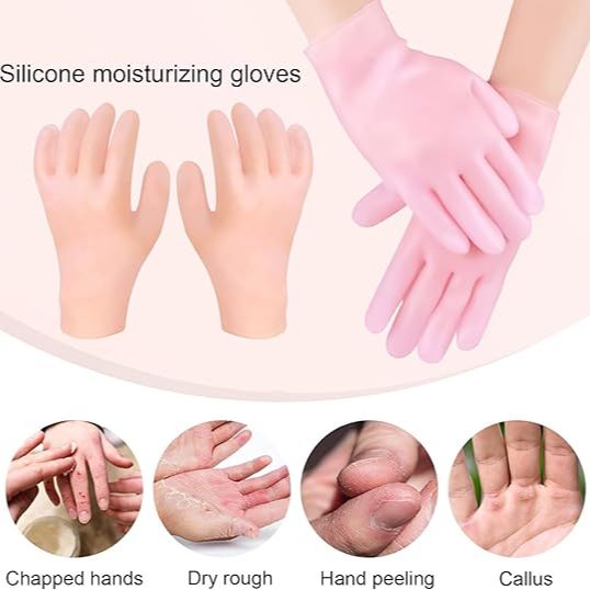 SPA Gel Silicone Moisturizing Gloves – Whitening & Softening Hand Care Beauty Gloves (Pair)
