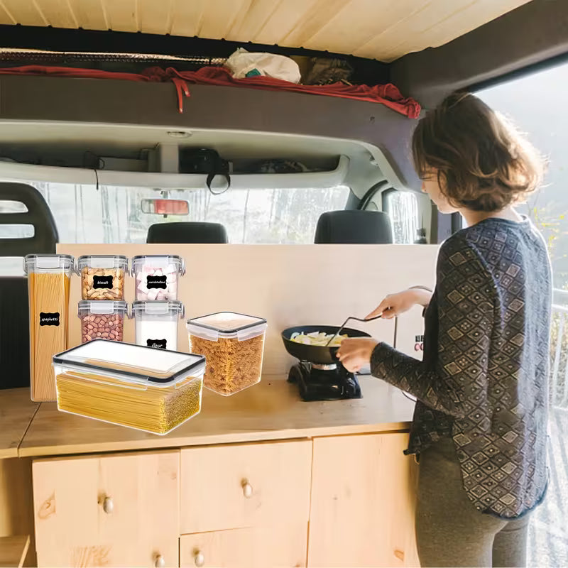 2025 New 6/12pcs Airtight Food Storage Container Set with Lids