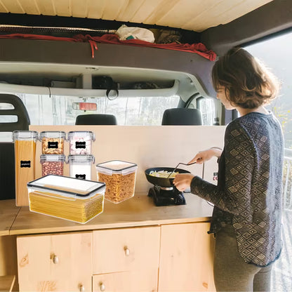 2025 New 6/12pcs Airtight Food Storage Container Set with Lids