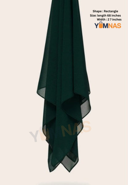 Hijab Set for Girls & Women – Premium Chiffon & Georgette Stoller Scarves | Lightweight, Breathable & Elegant Modest Fashion Hijabs for Daily & Party Wear
