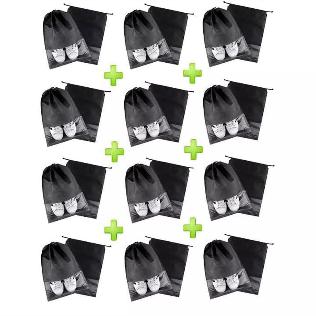 Travel Shoes Storage bag with clear window non-woven with PVC Bag
