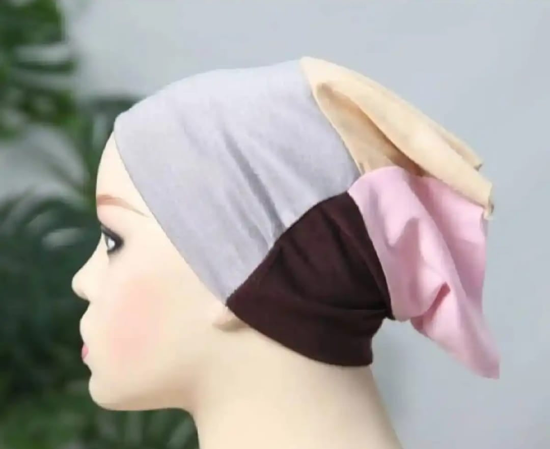 Pack of 1 ( 4 in 1 ) Plane Tube Hijab Cap – Hijab Cap for Girls and Women