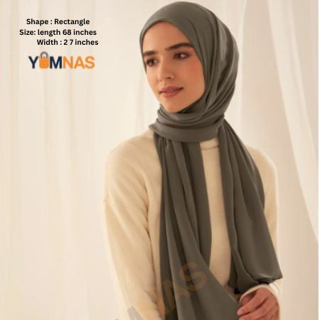 Hijab Set for Girls & Women – Premium Chiffon & Georgette Stoller Scarves | Lightweight, Breathable & Elegant Modest Fashion Hijabs for Daily & Party Wear