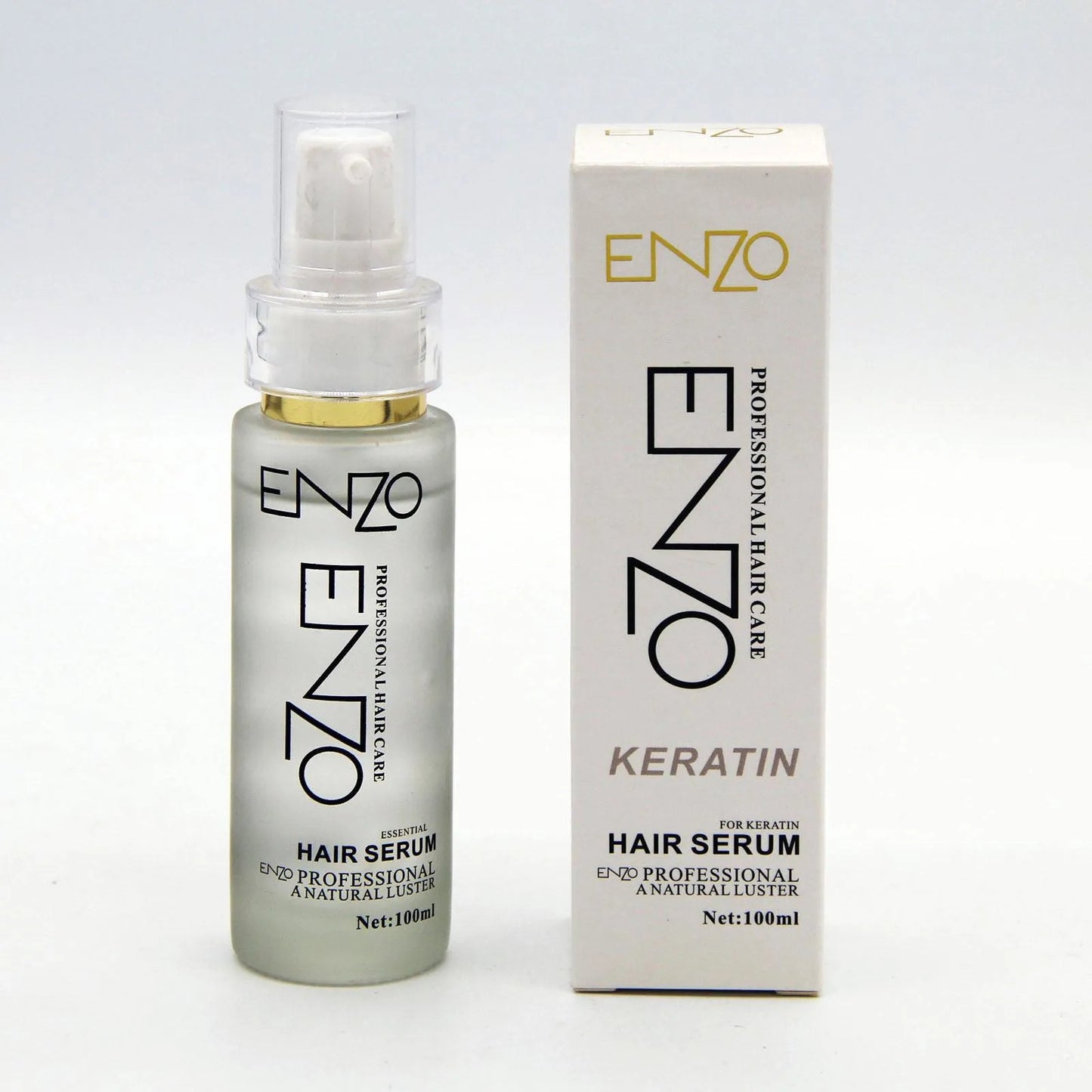 Enzo Keratin Hair Serum 100ml – Professional Hair Care Serum for Smooth, Shiny & Frizz-Free Hair | Repair & Nourish Formula
