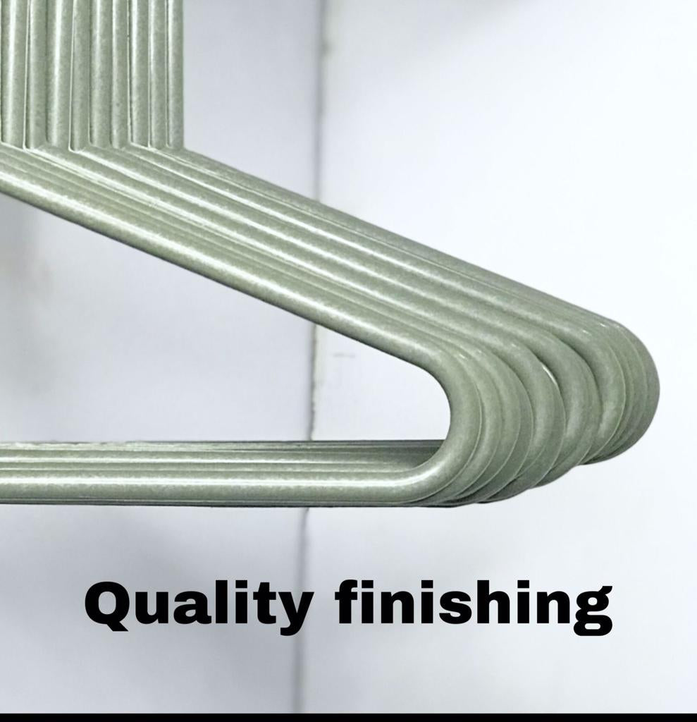Pack of 12 Hangers - Good Quality Plastic Gray Hangers for Clothes