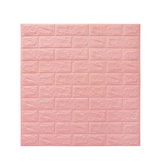 Self-Adhesive 3D Wall Brick Sheet / Wallpaper For Room / White Fomic Wall Stickers For Home Decoration 35*38cm Waterproof