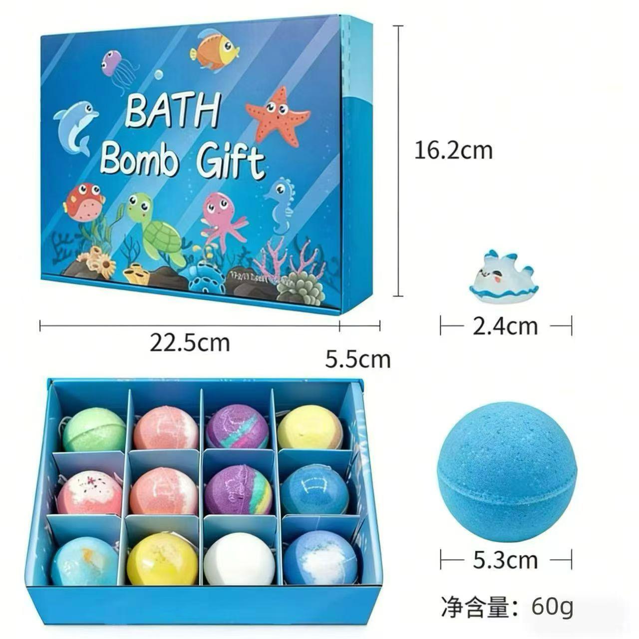 Luxury Aromatherapy Bath Bomb for Kids & Moms | Handmade Fizzy Bubble Ball with Surprise Toy & Essential Oils (1 Piece)