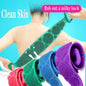 Silicone Back Bath Shower Wash Body Belt Brush Bath Towel Exfoliating Body Brush For Bathroom Accessories Nylon Towel Body