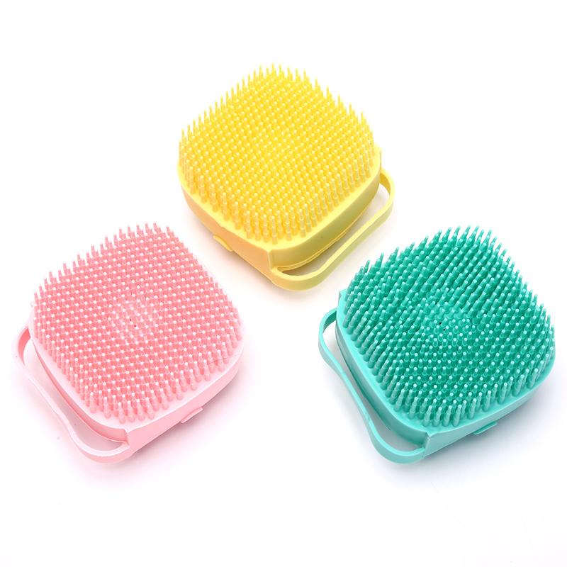 Silicone Bath Body Brush with Soap Dispenser