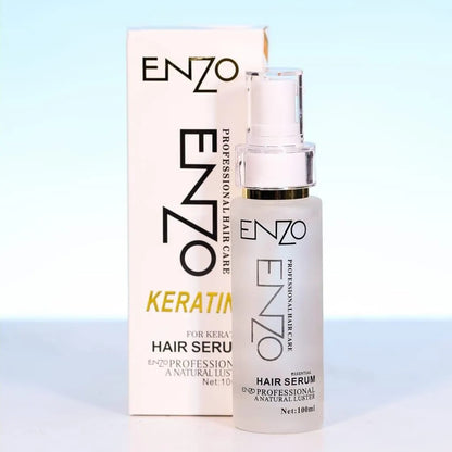 Enzo Keratin Hair Serum 100ml – Professional Hair Care Serum for Smooth, Shiny & Frizz-Free Hair | Repair & Nourish Formula