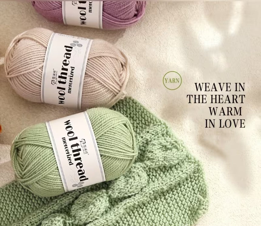 Premium Double Knit Wool Yarn - 4 Ply Soft Acrylic (80g) for Knitting & Crochet - Vista Brand