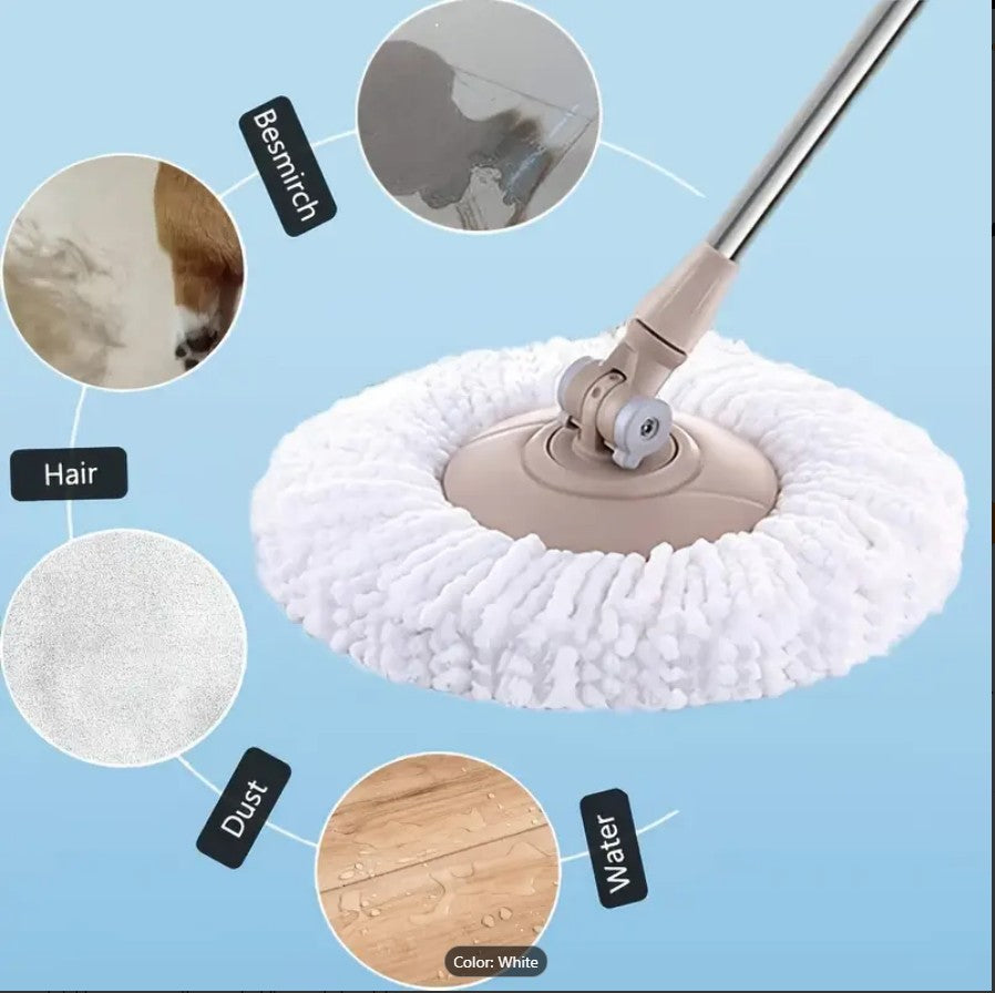 360° Rotating Microfiber Spin Mop Head Refill