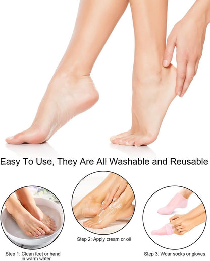 Silicone Elastic Moisturizing Foot Socks