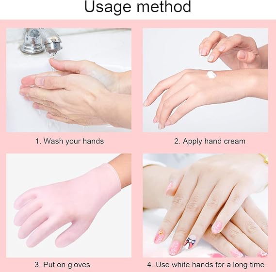 SPA Gel Silicone Moisturizing Gloves – Whitening & Softening Hand Care