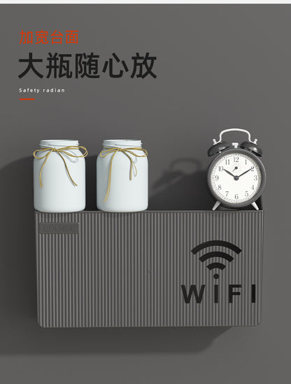 Wall Mounted WiFi Router Holder Box &ndash; Hidden Cable Organizer &amp; Decorative Shelf for Home &amp; Office Short Description: