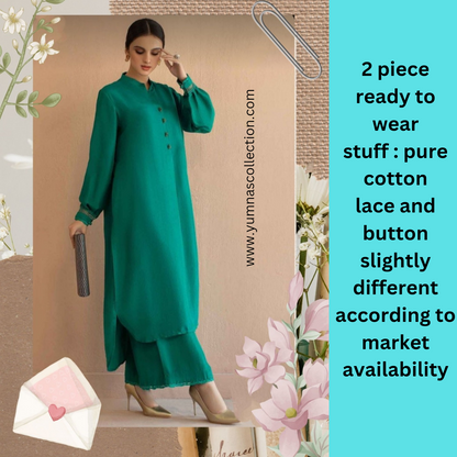 Stylish Solid CO-ORD 2-Piece for Women and Girls