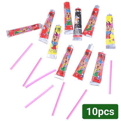 Pack Of 5 HOTTEST SALE 10Pcs Bubble Glue Kids Blowing Bubble Ball Toys for Children Space Balloon toy Creek