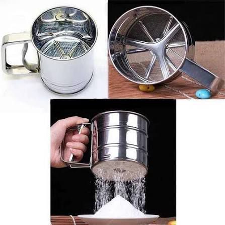 Stainless Steel 3 Cup Flour Sifter