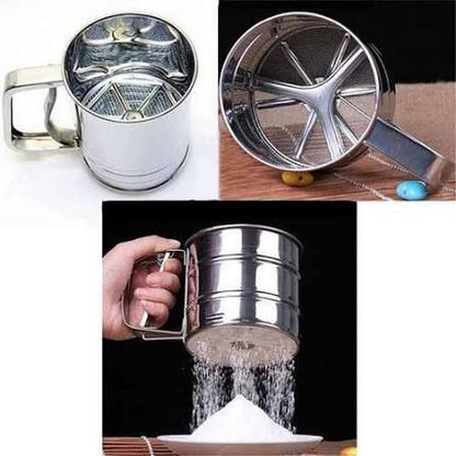 Stainless Steel 3 Cup Flour Sifter