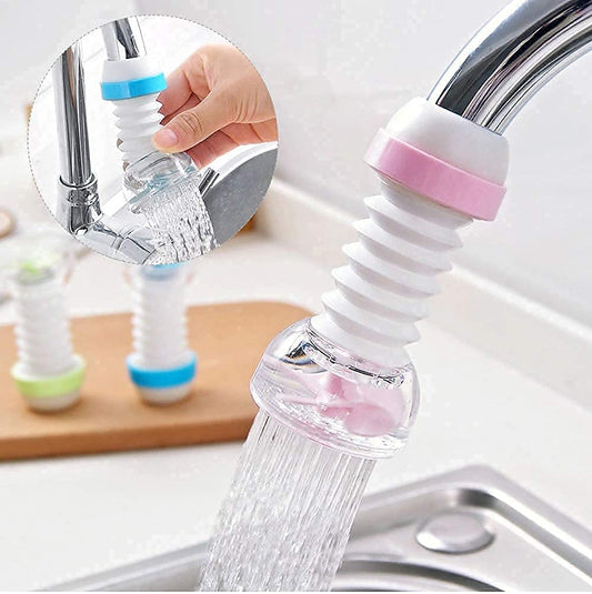 Fan Faucet 360° Water-Saving Tap | Anti-Splash Sprayer Nozzle Filter Aerator Diffuser for Kitchen & Bathroom Random Color