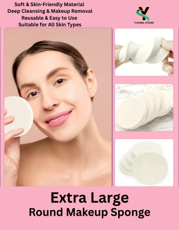 Round Makeup Sponges – Dual Use Wet & Dry Foundation Sponge