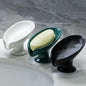 Newstyle Leaf Shape Soap Box Drain Soap Holder