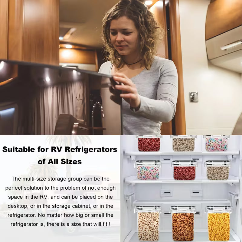 2025 New 6/12pcs Airtight Food Storage Container Set with Lids