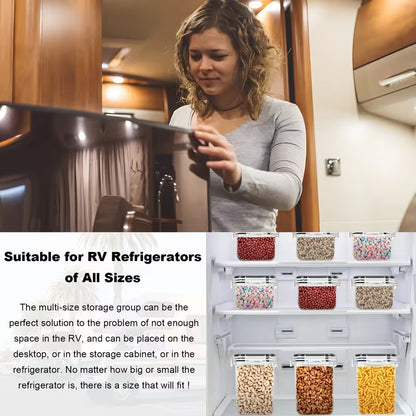 2025 New 6/12pcs Airtight Food Storage Container Set with Lids