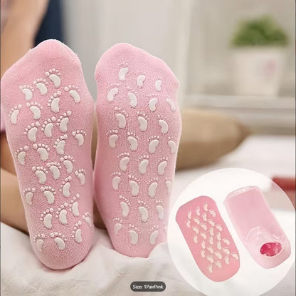 Moisturizing Spa Gel Socks for Dry Cracked Heels