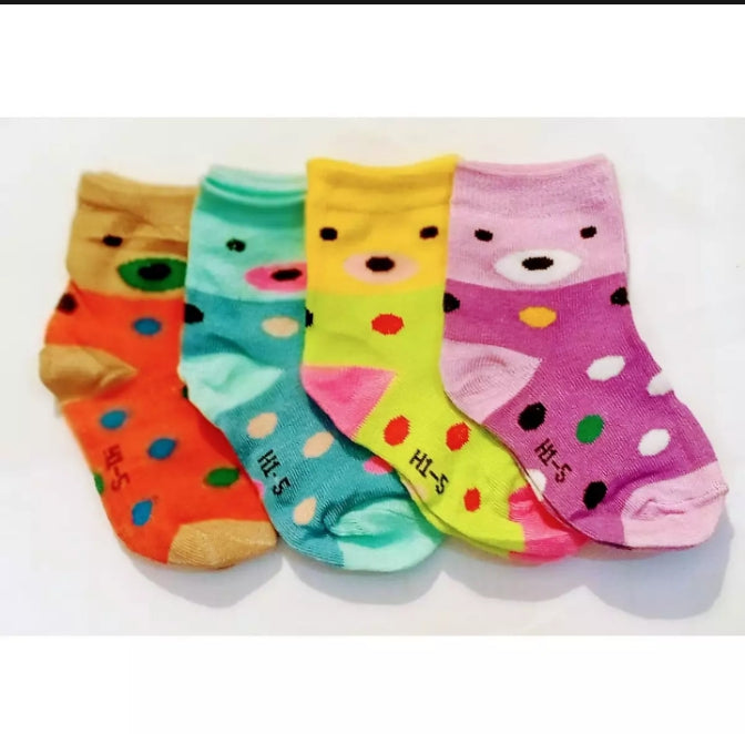 Pack of 12 Pairs - Multicolor socks for kids Baby Socks -