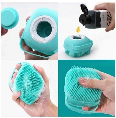 Silicone Bath Body Brush with Soap Dispenser