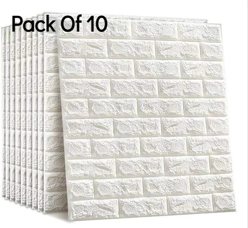 ENDOXI - 3D Brick Wallpaper - Brick Sheet Self Adhesive PE Foam 3D Wallpaper, 3D Wall Sticker for Home, Hotel, Bedroom, Cafe - Waterproof & Textured Design , Pack of Sample piece (35x38cm), 1, 2, 5, or 10 (70x77cm) 3D Wallpaper Sticker | Brick Sheets