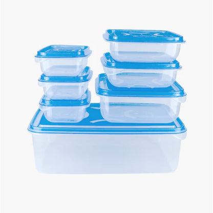 ( 7PC SET) IKEA STYLE FOOD CONTAINERS, THUMB LOCK FOOD CONTAINER, STACKABLE PLASTIC STORAGE BOXES
