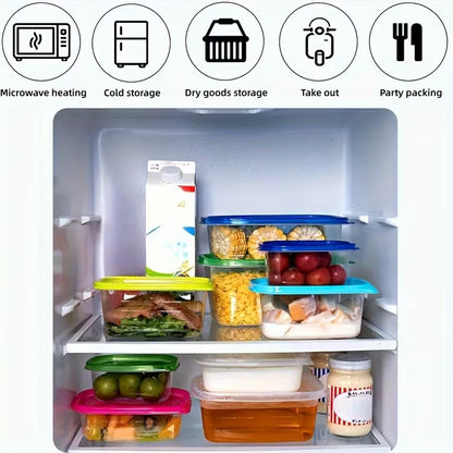 10pcs Stackable Reusable Lunch Boxes