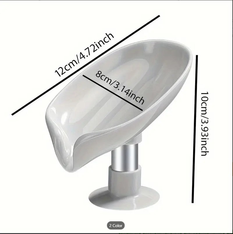 Newstyle Leaf Shape Soap Box Drain Soap Holder