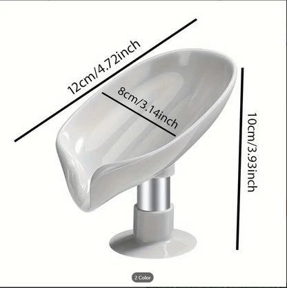 Newstyle Leaf Shape Soap Box Drain Soap Holder