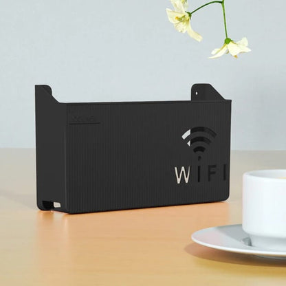 Wall Mounted WiFi Router Holder Box &ndash; Hidden Cable Organizer &amp; Decorative Shelf for Home &amp; Office Short Description: