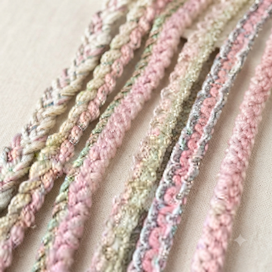 10 gaz Premium Quality Designer Braided and Rhinestone Trim Ribbon for Dress Designing, Neckline, Handbags, and Tailoring