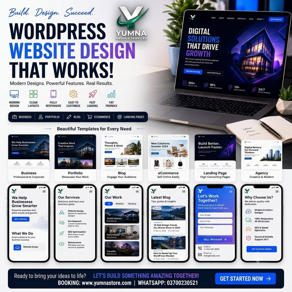 A+ Premium WordPress Website Design & Development Service | Built with Elementor & Gutenberg