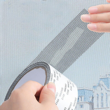 Waterproof Self-Adhesive Window Screen Repair Tape, Anti-Insect Mesh Patch For Dorm Doors/Curtains, Strong Adhesive Repair Tape For Torn Screens, 2M/78.74INCH Length