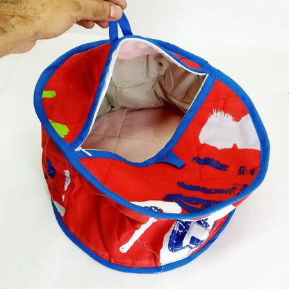 Zipper Roti Cover,handmade kitchen item,fabric hotpot,food warmer