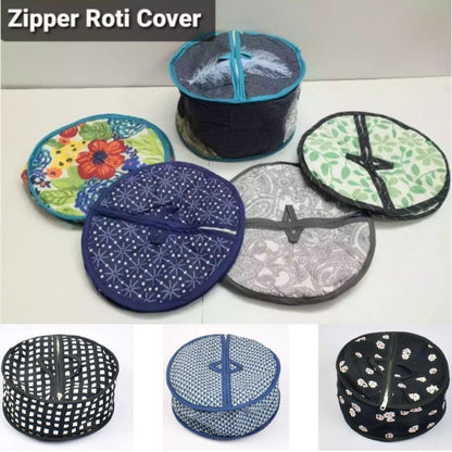 Zipper Roti Cover,handmade kitchen item,fabric hotpot,food warmer
