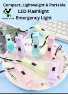 Mini Plastic Torch Portable LED Light Keychain