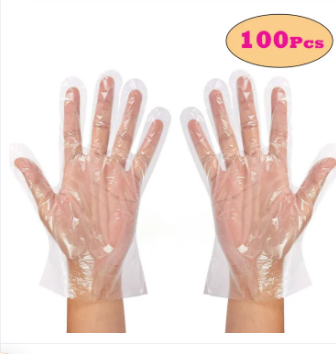 100pcs Multi-Purpose Disposable Gloves - Perfect for Cooking, Food Service & Hair Dyeing | Transparent PP Material | Ideal for Boat & Home & Restaurant Use