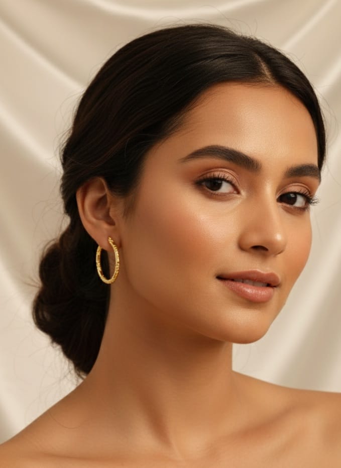 Bali Style Earing Gold Plated Jewelry for Women & Girls