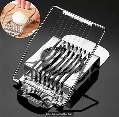 Stainless Steel Egg Slicer – Sharp Wire Cutter for Perfect Egg Slices
