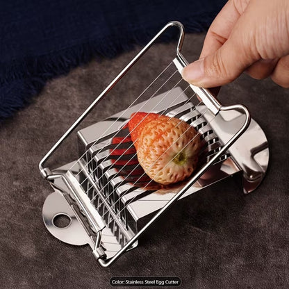 Stainless Steel Egg Slicer – Sharp Wire Cutter for Perfect Egg Slices