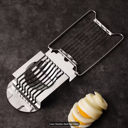 Stainless Steel Egg Slicer – Sharp Wire Cutter for Perfect Egg Slices